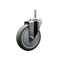 Service Caster 5 Inch Gray Polyurethane Wheel Swivel 34 Inch Threaded Stem Caster Service Caster SCC-TS20S514-PPUB-34212 - alternate 1